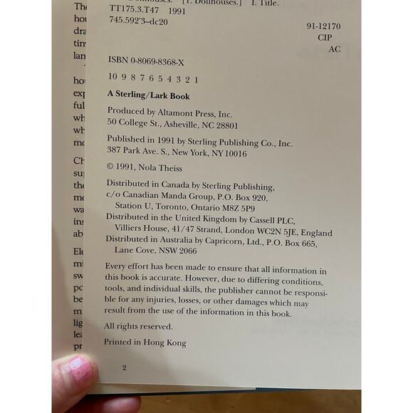 VTG The Custom Dollhouse book. Choosing, Decor, Remodeling. Nola Theiss. H/C - Picture 3 of 6